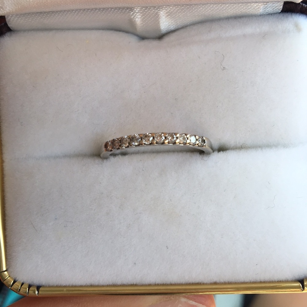 White gold diamond  band